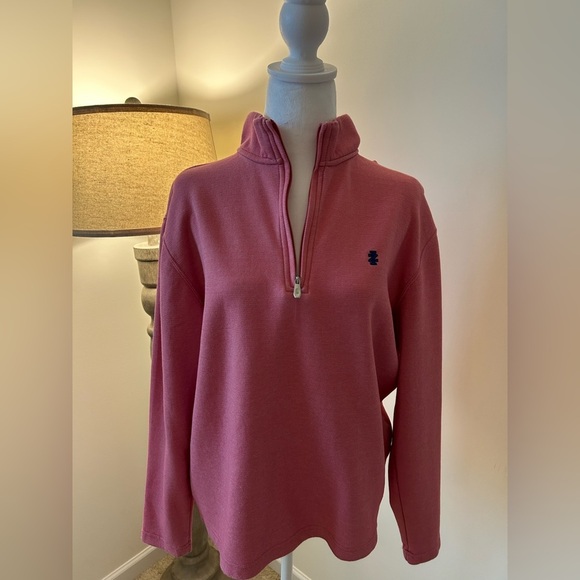 Men’s Pink IZOD Half Zip Pullover - Picture 1 of 6